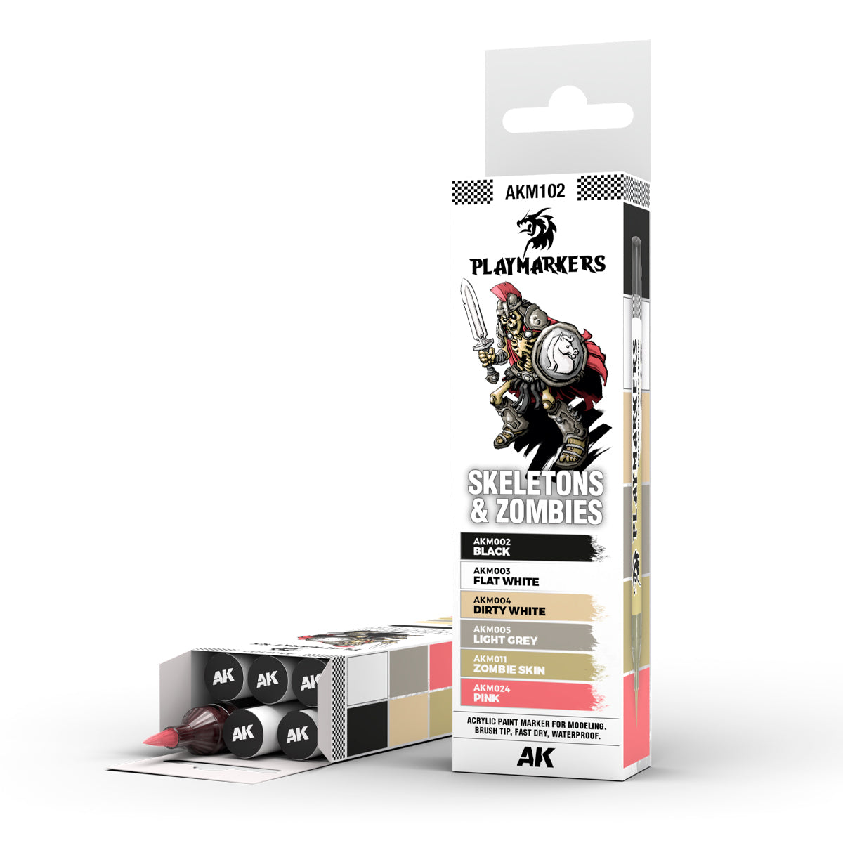 AK Interactive - Playmarkers set - Skeletons & zombies (6 ref.)