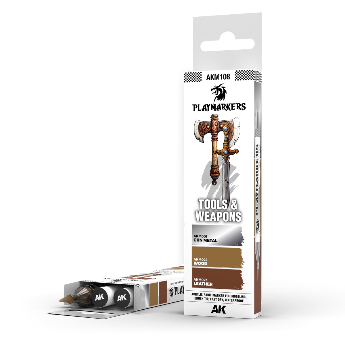 AK Interactive - Playmarkers set - Tools and weapons (3 ref.)