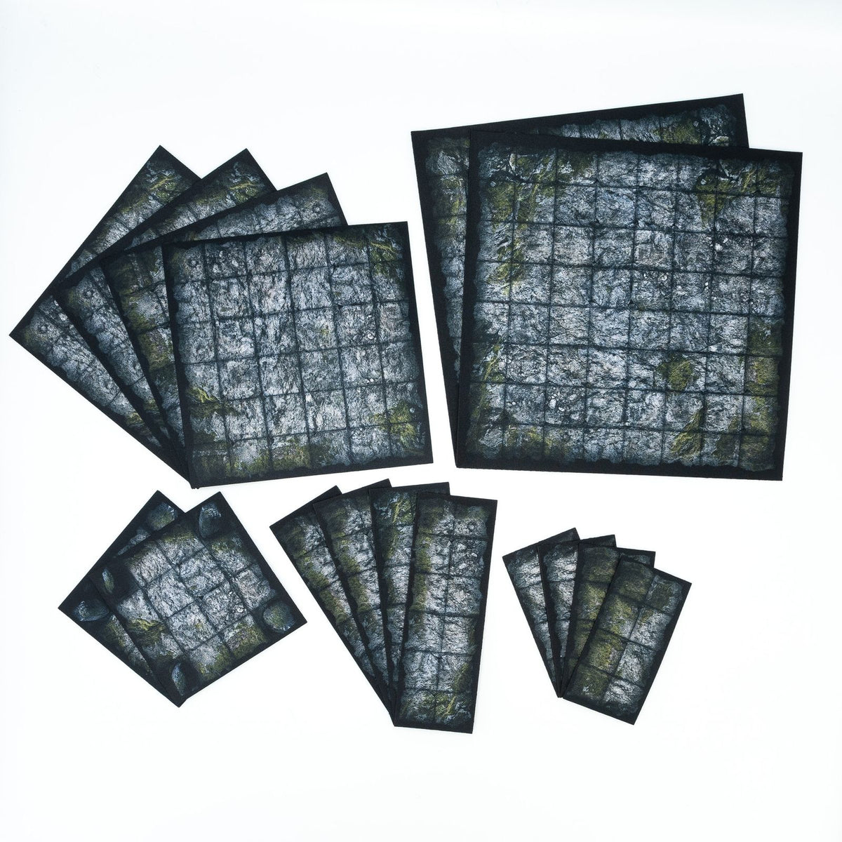 Caves and Dark Dungeons – Carte modulaire effaçable pour JDR