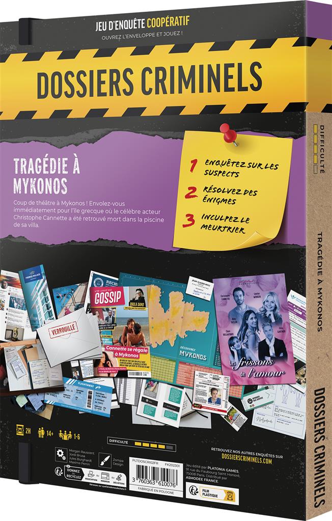 Dossiers Criminels - Tragédie à Mykonos (EN STOCK)