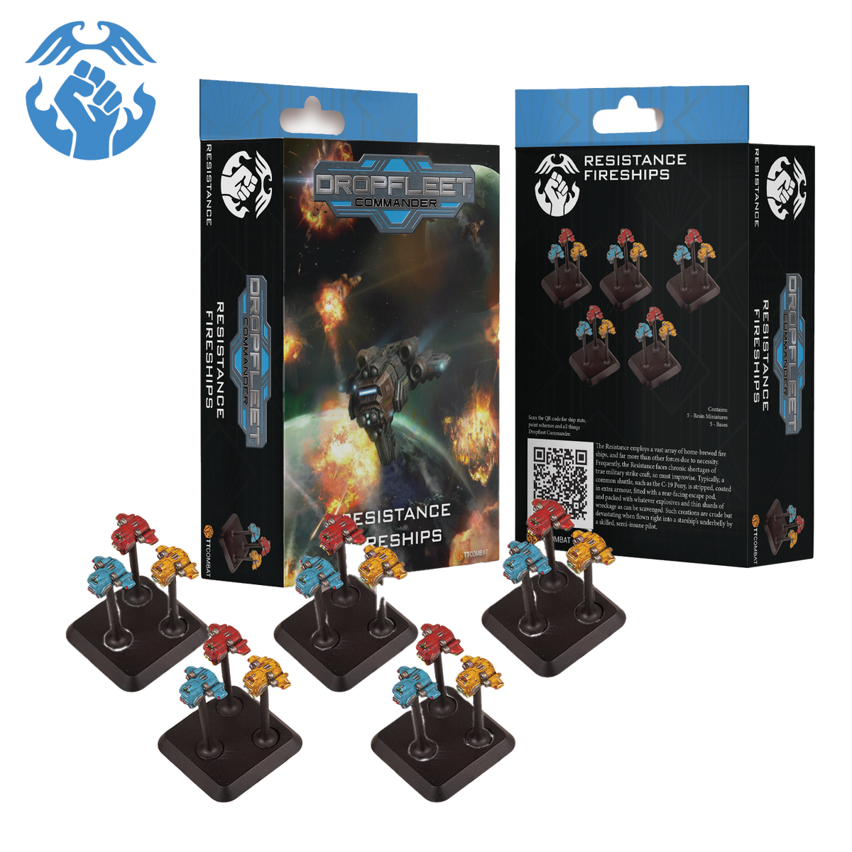 Dropfleet Commander - Resistance Fireships