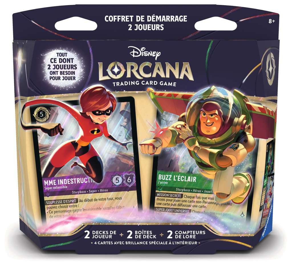 Lorcana Set 12 Contrées Inconnues -  Decks Préconstruits 2 joueurs
