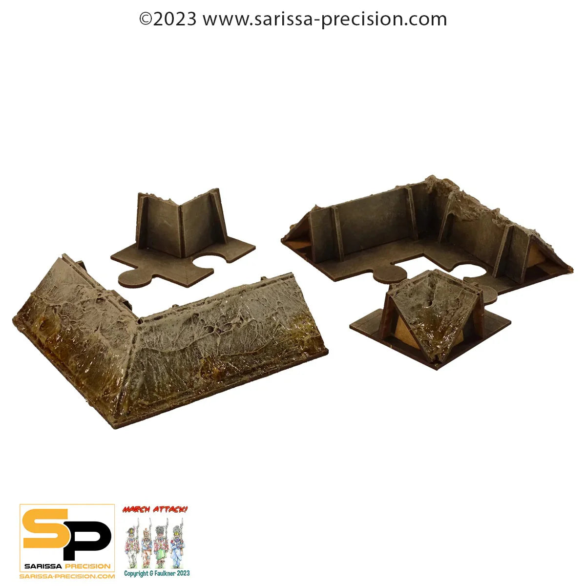 Sarissa Précision Trench System : Trench Corner Sections