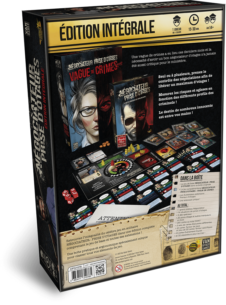 Négociateur Prise d'otages : Big Box Collector (frais de port inclus)