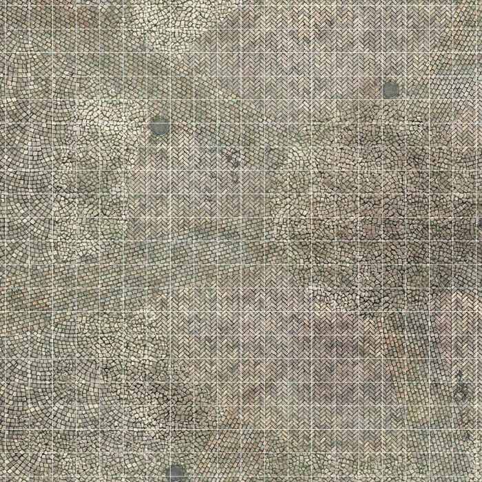 Pavement – Tapis effaçable quadrillé 50 x 50 cm pour JDR