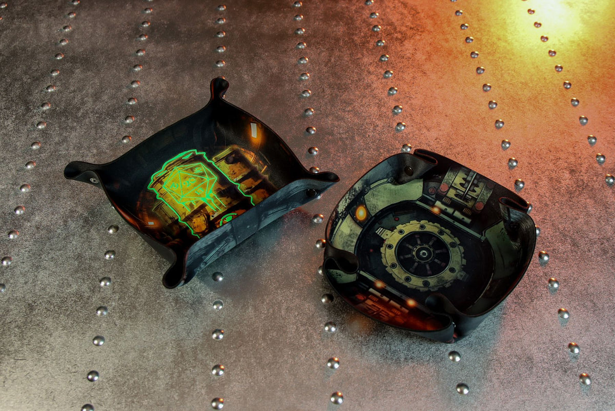 Piste à dés – Nuclear Bunker – Premium Dice Tray glowing in the dark