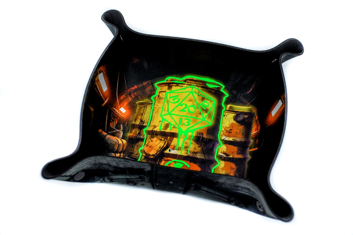 Piste à dés – Nuclear Bunker – Premium Dice Tray glowing in the dark