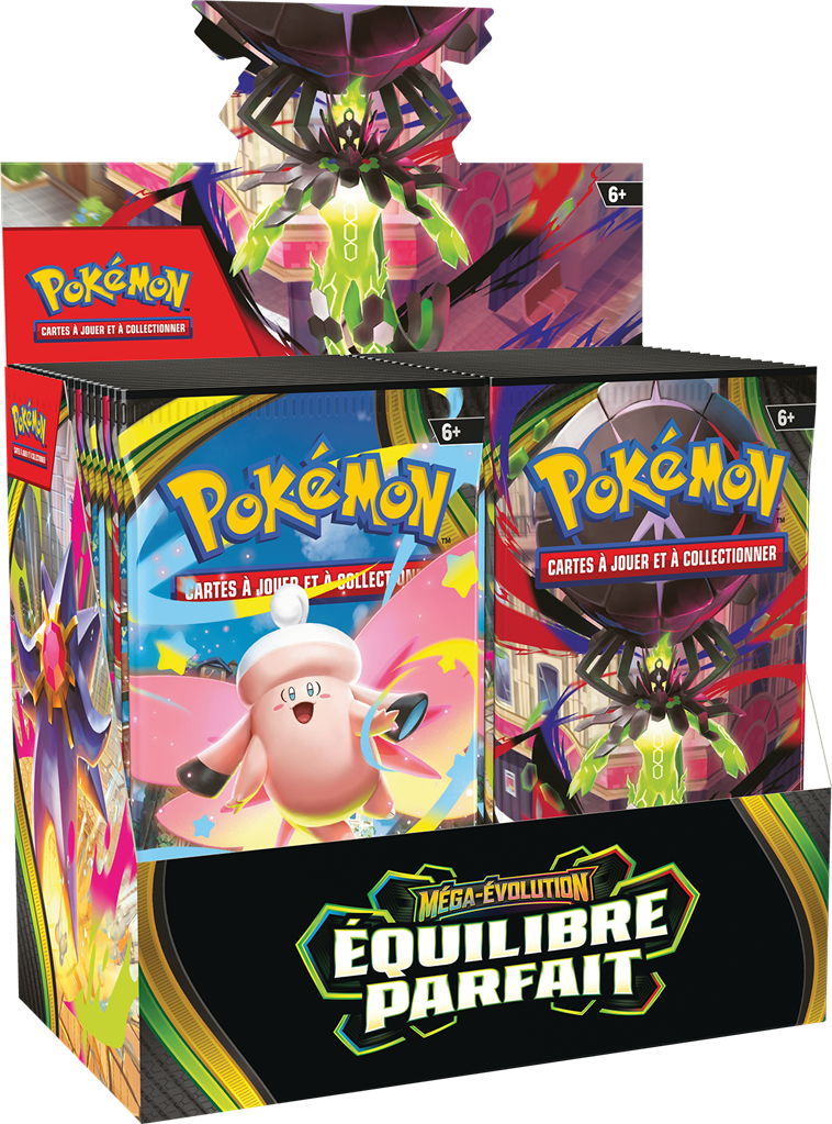 Pokémon ME03 : Boite de 36 boosters  Méga-Evolution Equilibre Parfait en Francais (Limité à un exemplaire par client )