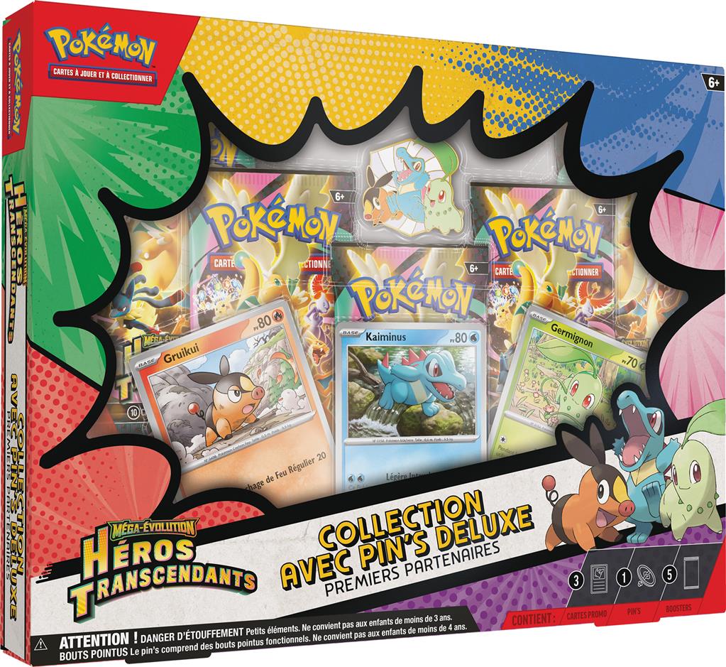 Pokémon Q126 : Héros transcendants deluxe pin box (5 boosters + pins)( Limité à un exemplaire par client)(EN STOCK)