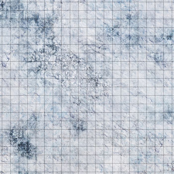 Snow – Tapis effaçable quadrillé 50 x 50 cm pour JDR