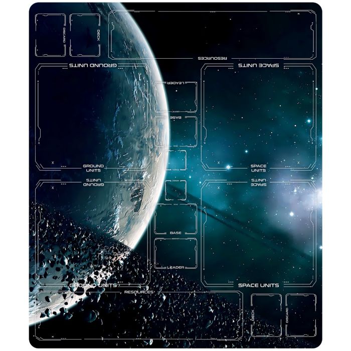 Tapis en caoutchouc 2 joueurs pour Star Wars : Unlimited – White