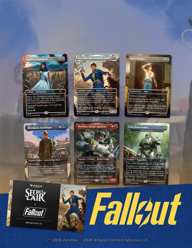 Magic The Gathering: Secret Lair Fallout beyond Vault 33