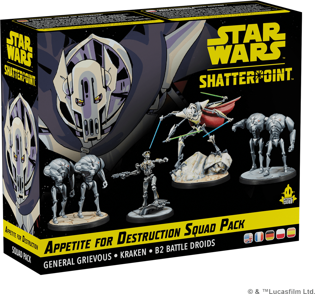 Boîte du set d'escouade Soif de Destruction (Appetite for Destruction) – Star Wars Shatterpoint