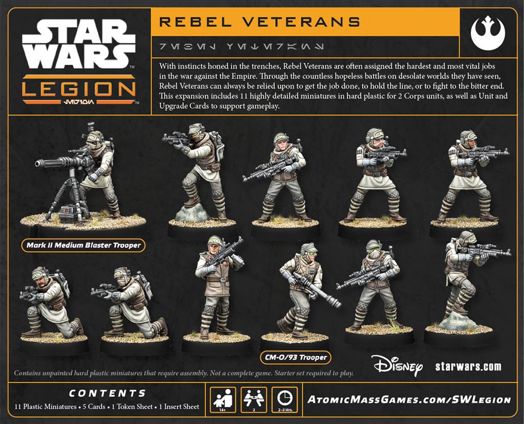 Star Wars Légion : Rebel Veterans (Resculpt)