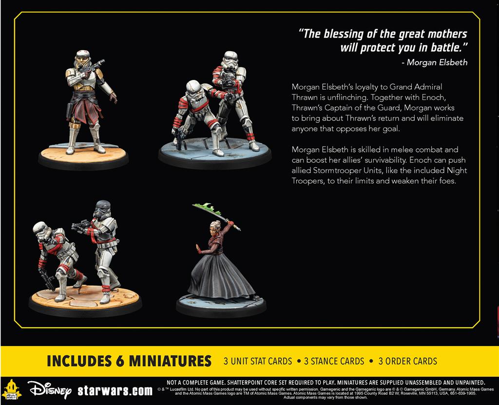 Contenu du set d'escouade My Loyalty, My Life – Star Wars Shatterpoint