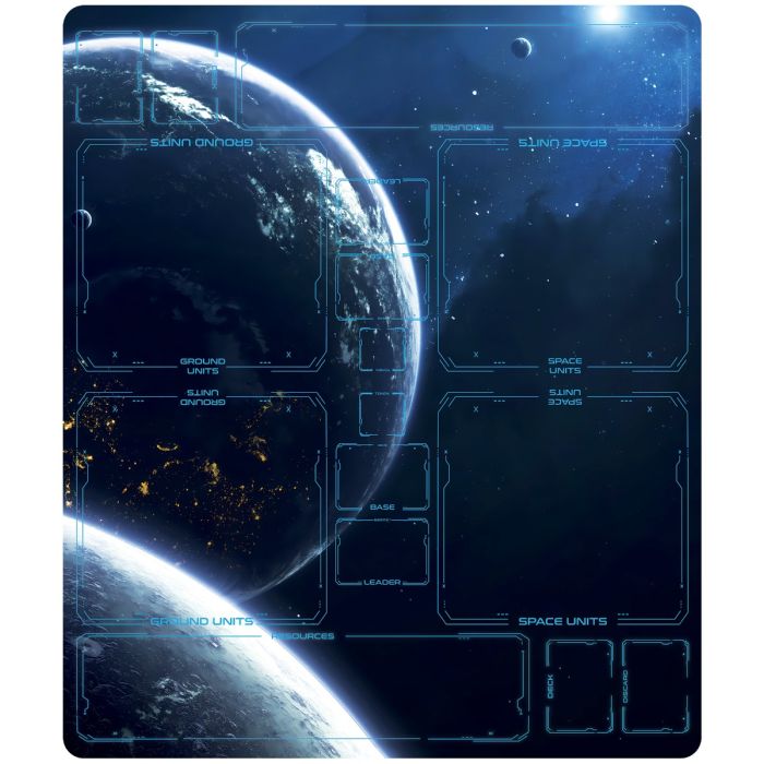 Tapis en caoutchouc 2 joueurs pour Star Wars : Unlimited – Bleu