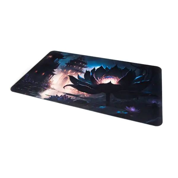 Tapis de jeu en caoutchouc pour jeux de cartes 24″x14″ / 61 x 35,5 cm – Lotus