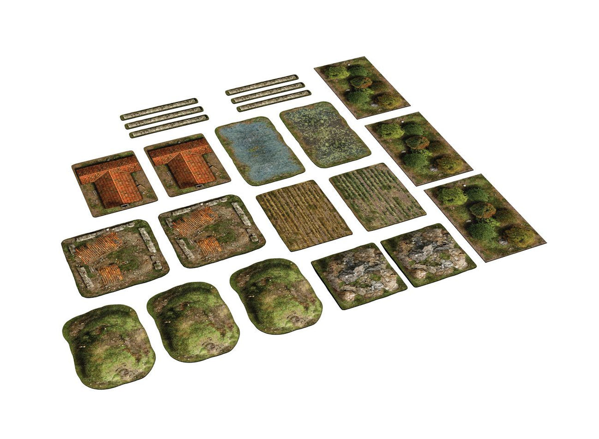 Tournament 2D terrains set compatible with the 9th Age