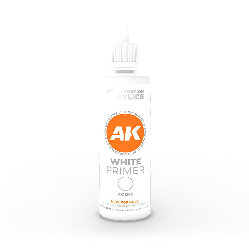 Acrylics 3GEN Primers (sous couches) :White Primer 100 ml 3GEN