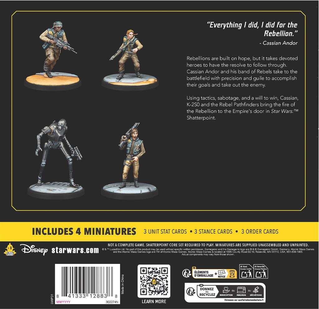 Contenu du set d'escouade All the Way – Star Wars Shatterpoint