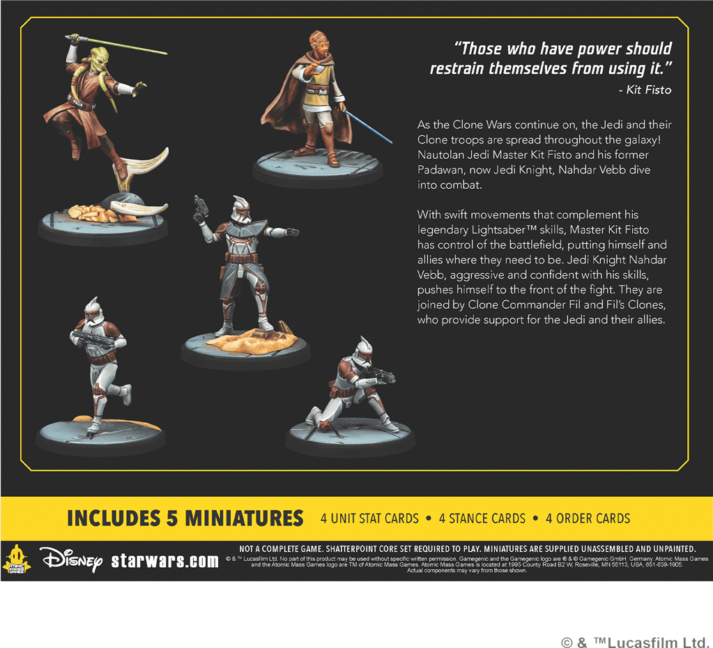Contenu du set d'escouade Requesting Your Surrender – Star Wars Shatterpoint