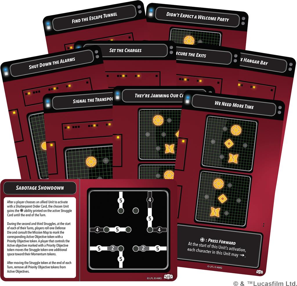 Cartes et contenu Sabotage Showdown – Star Wars Shatterpoint