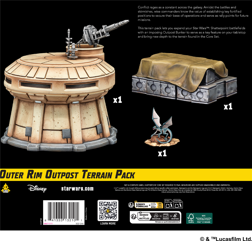 Détail du terrain Outer Rim Outpost – Star Wars Shatterpoint