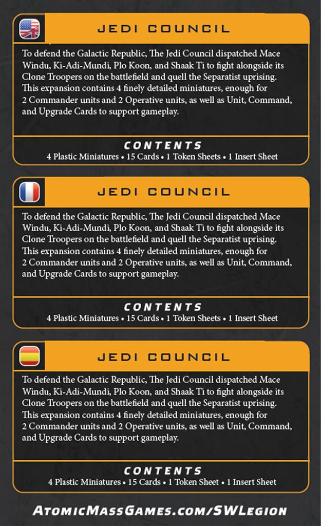 Star Wars Légion - Jedi Council