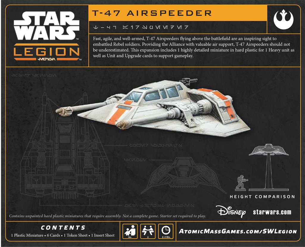 Star Wars Légion : T-47 Airspeeder (Réédition)