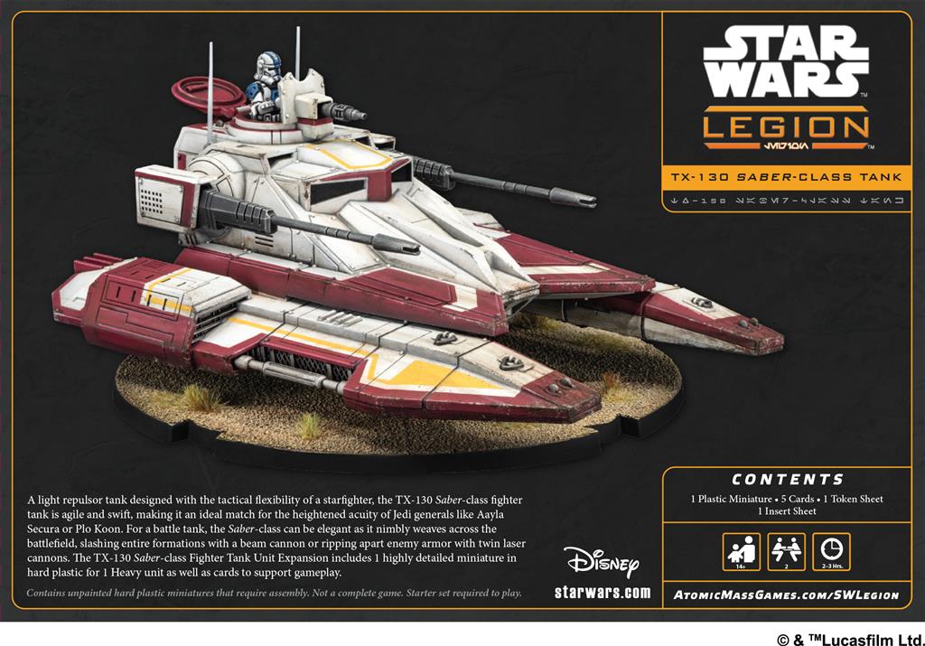 Star Wars Légion : TX-130 Saber Tank (Réédition)