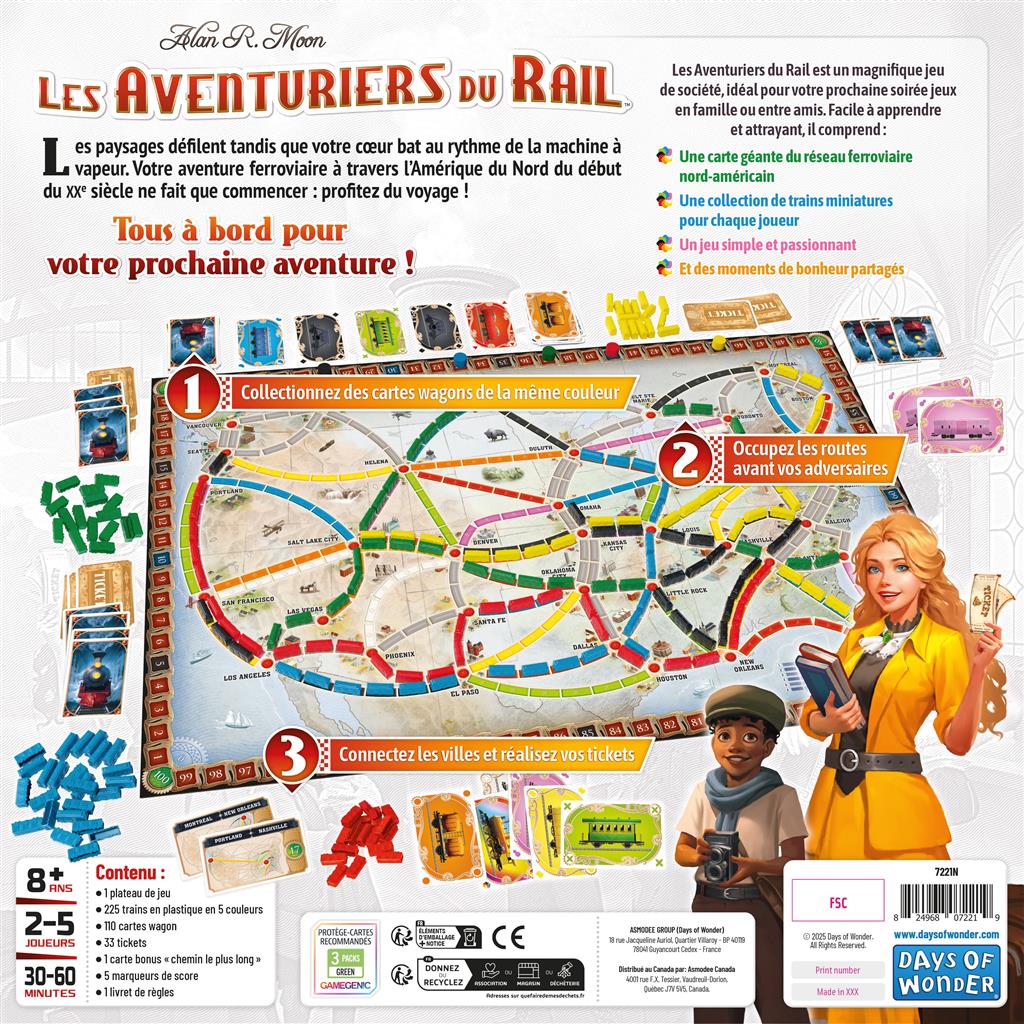 Les Aventuriers du Rail US (nouvelle version)