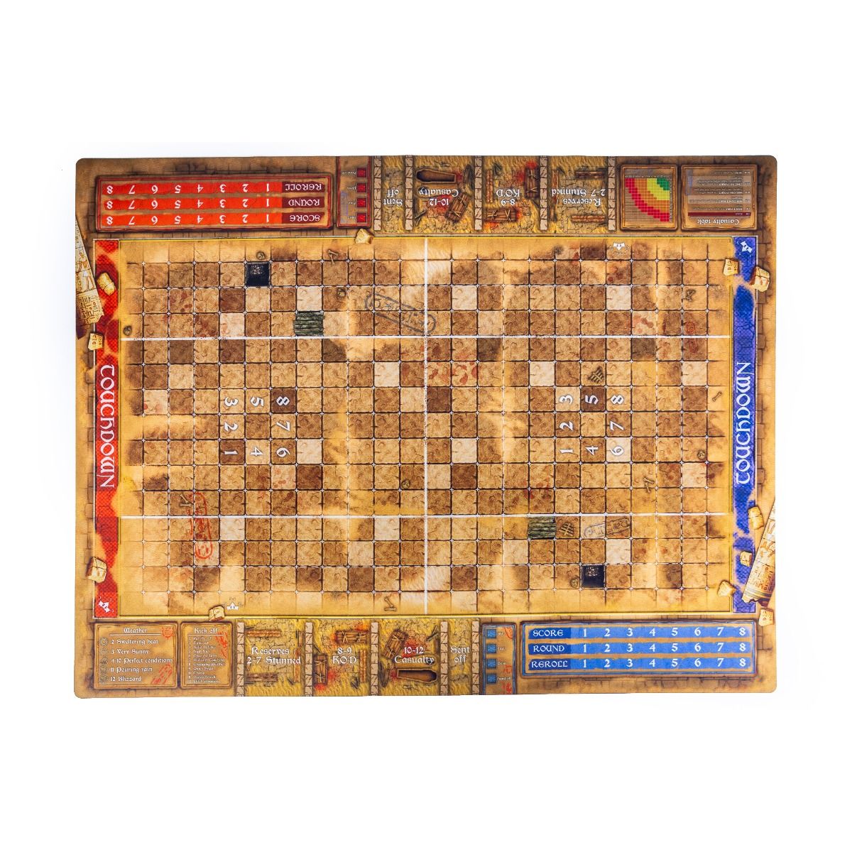 Blood Bowl 7 saison – Sand Tomb – 35.5″ x 27.5″ / 90cm x 70cm – single-sided rubber mat