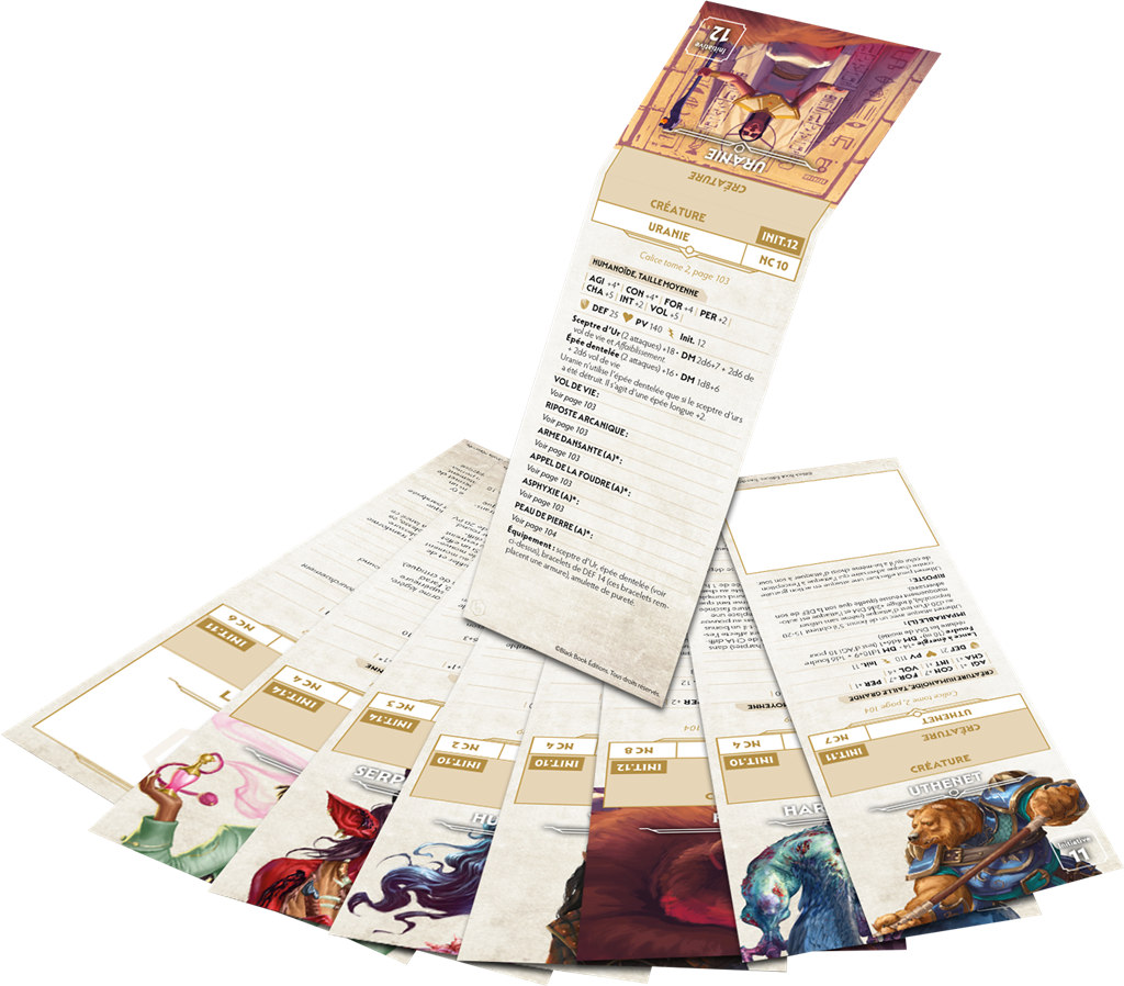 Chroniques Oubliées 2ème Edition -  Mémentos de PNJ + monstres Calice T2
