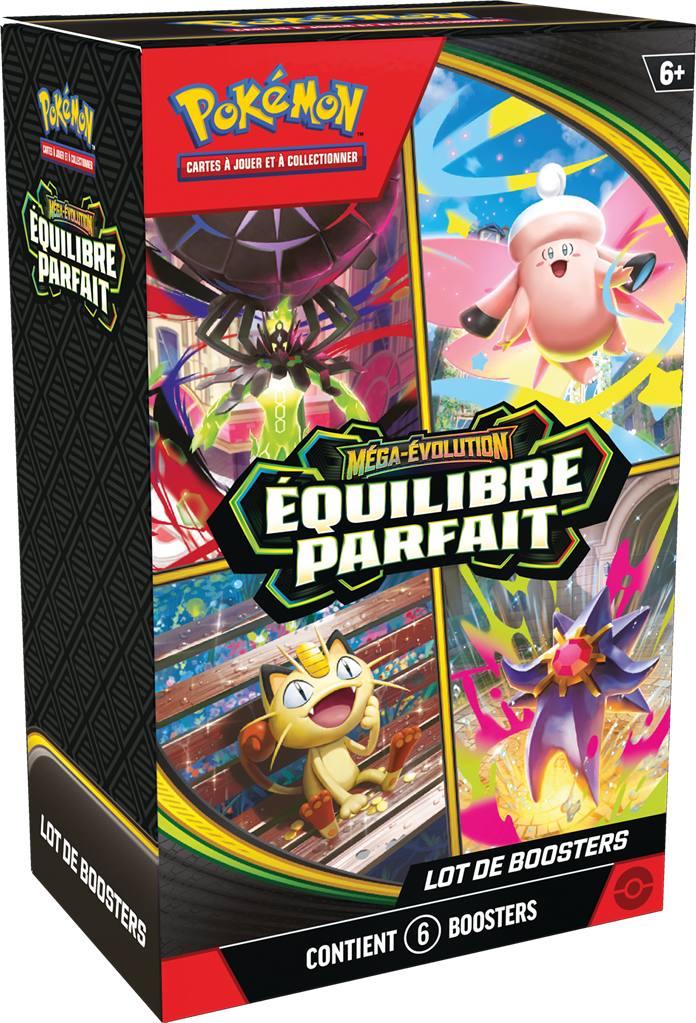 Pokémon ME03 : Booster bundle (6 boosters)  Méga-Evolution Equilibre Parfait en Francais