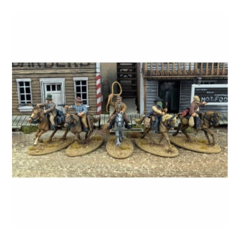 Dead Man’s Hand Gunfighters à cheval