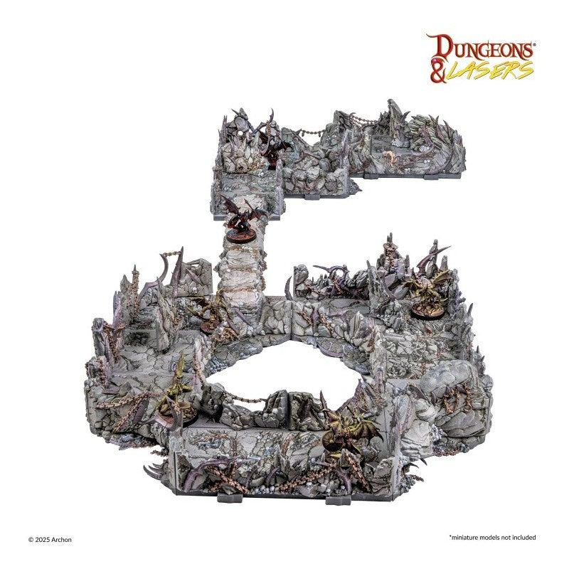 Dungeons & Lasers - Décors - DEMONIC CAVES Prépeint