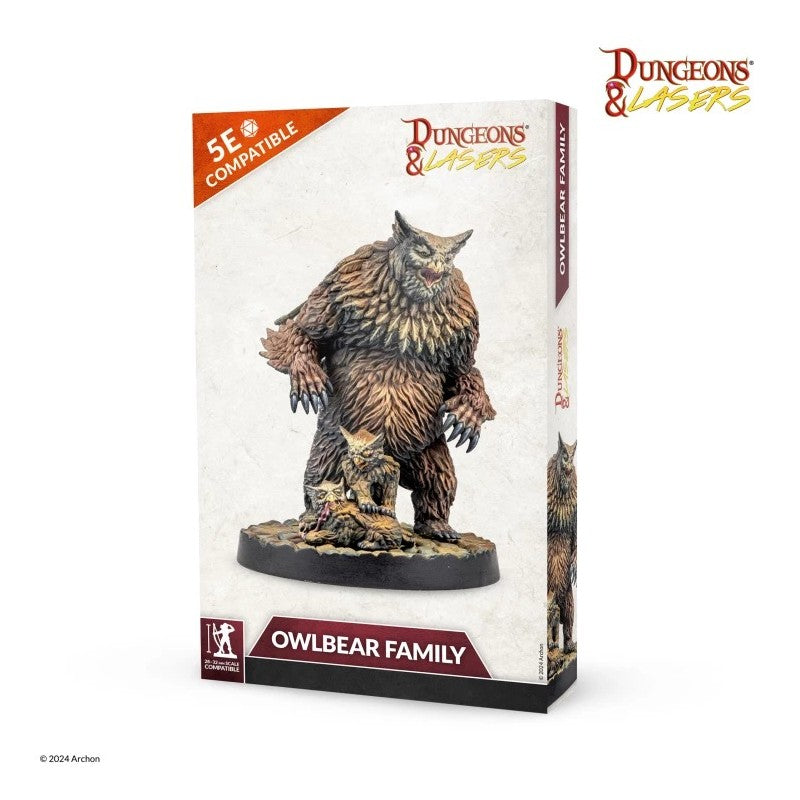 Dungeons & Lasers - Figurines - Owlbear Family