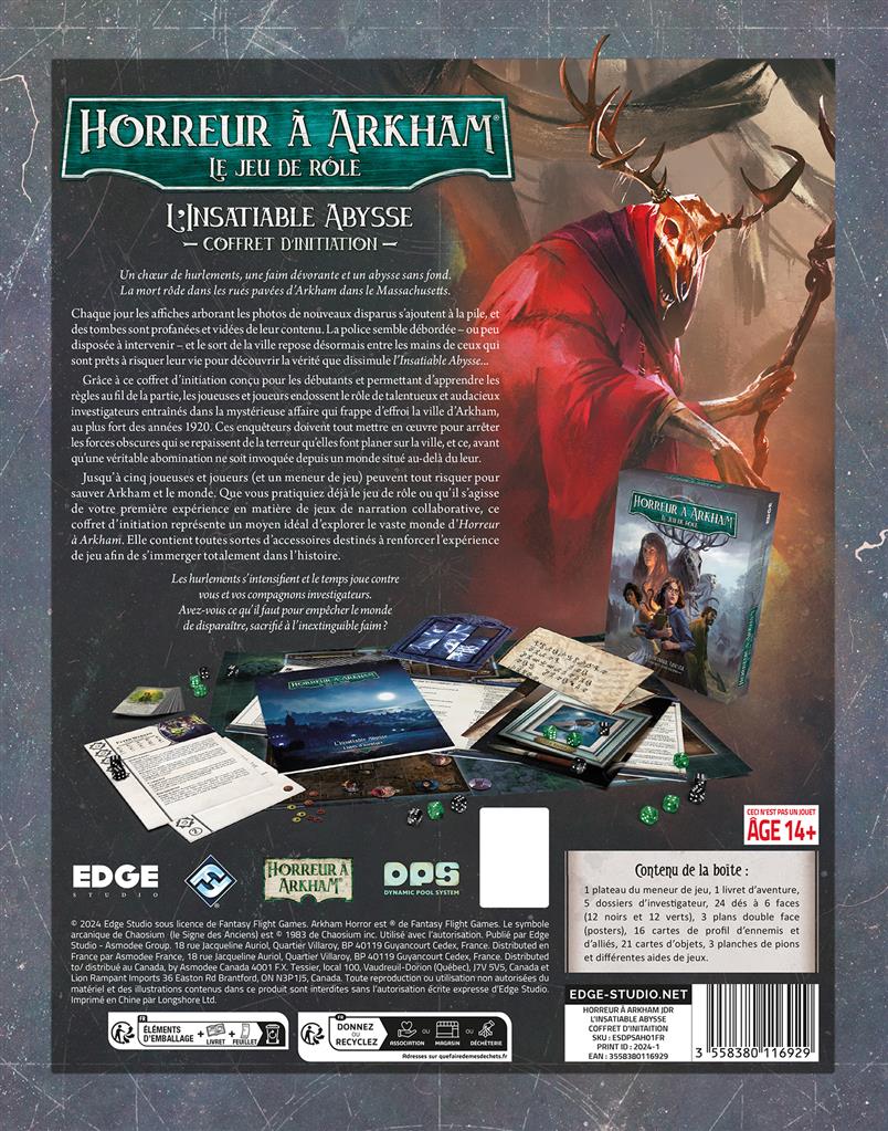 Horreur à Arkham JdR : L'Insatiable Abysse - Coffret