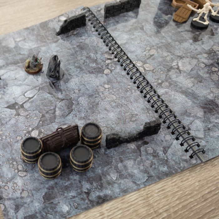 Fantasy Adventures Book – Livre de cartes effaçables A4 pour JDR médiéval-fantastique