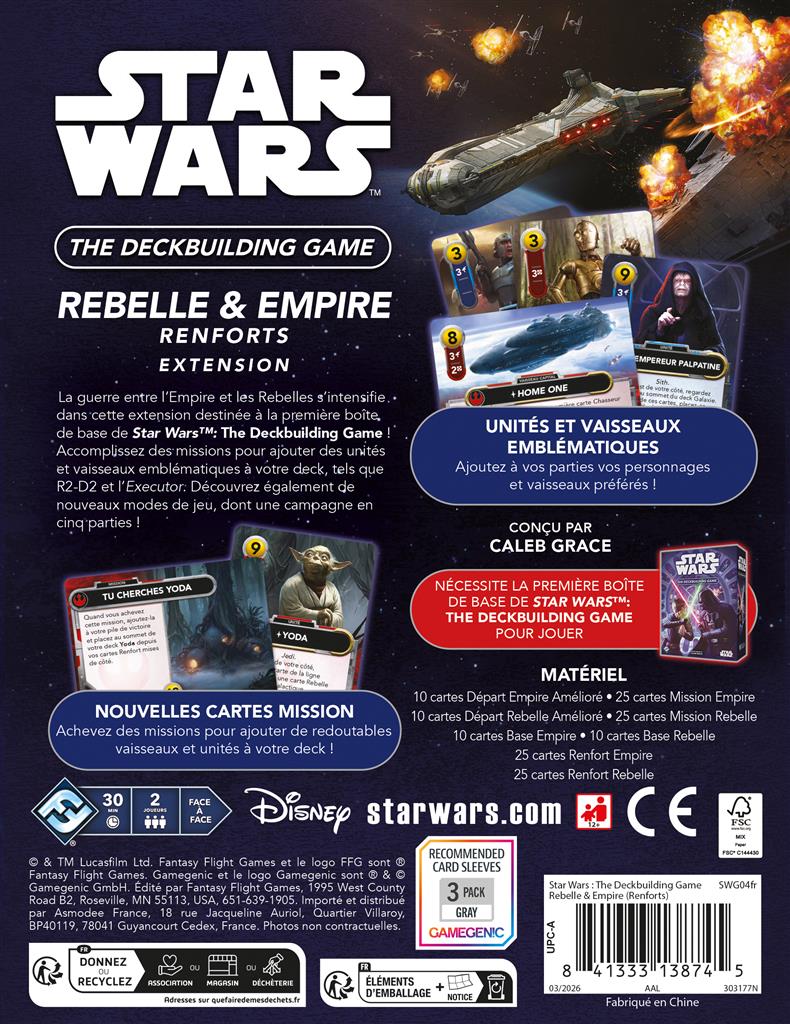 Star Wars : The Deck Building Game - Rebelle & Empire (renforts)