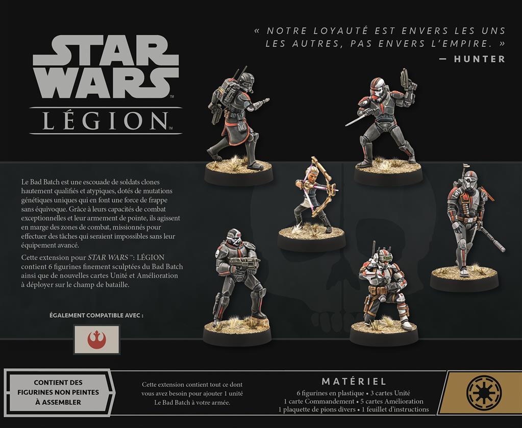 Star Wars Légion : Bad Batch (Extension Opérative)