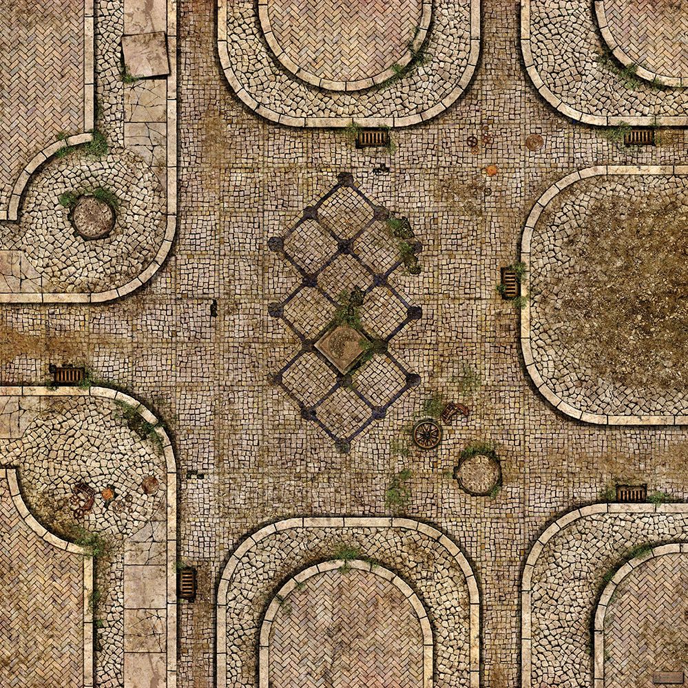 Gates of Menoth – Tapis de jeu en caoutchouc simple face 36″x36″ / 91,5 x 91,5 cm