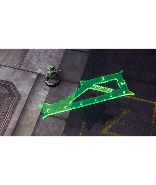 Gauge 1" 2" 3" 6" Spikey Fluo Green
