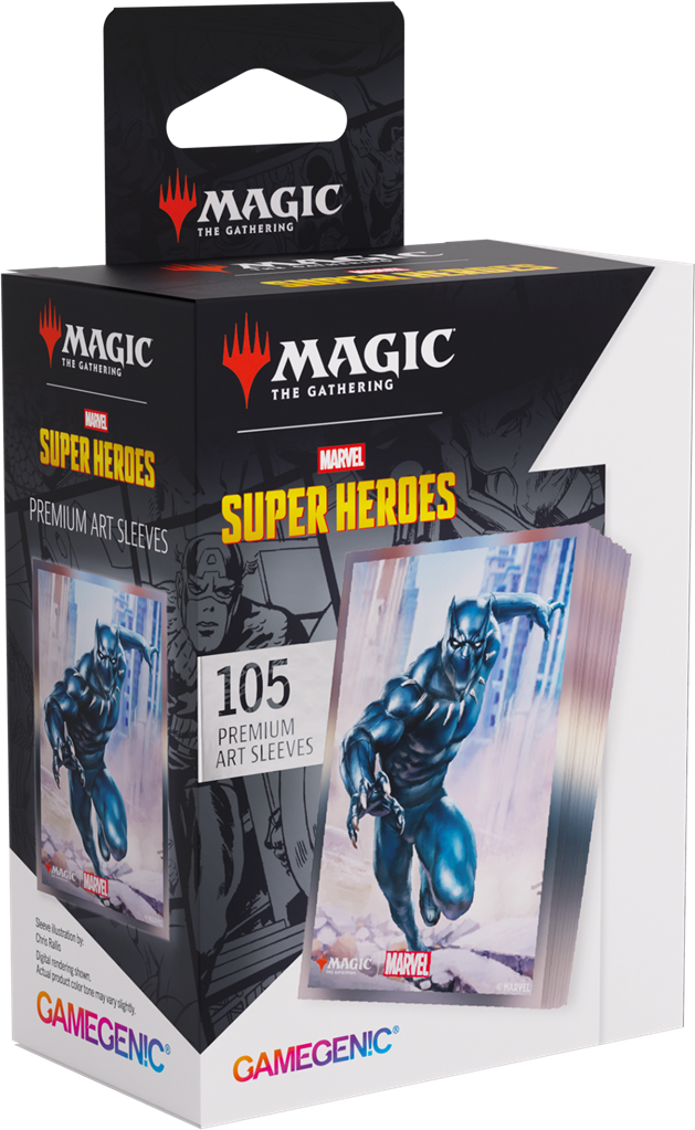 Gamegenic: Magic The Gathering Marvel Super Heroes Art Sleeves - Black Panther