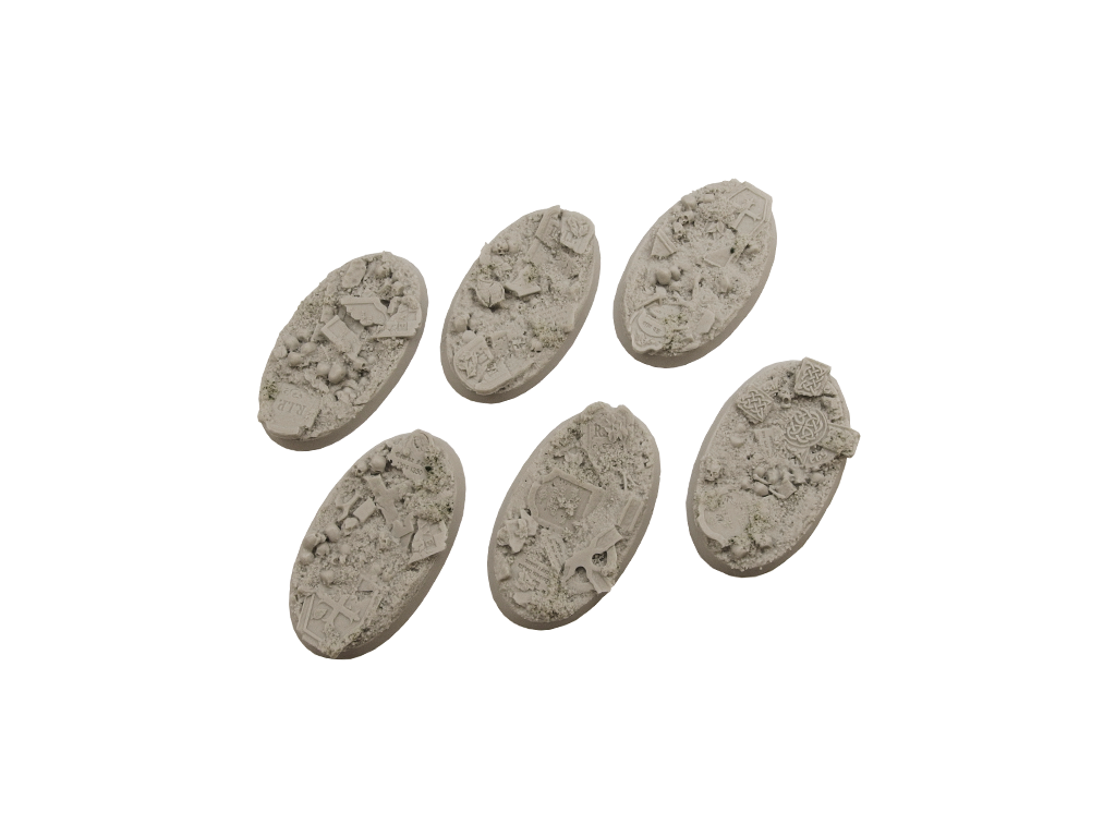 Graveyard Bases, Oval 60x35mm (X4)