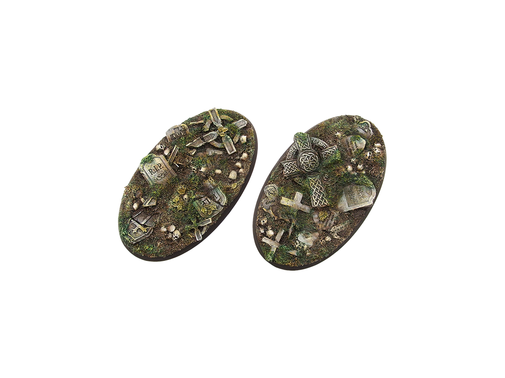 Graveyard Bases, Oval 90x52mm (X2)