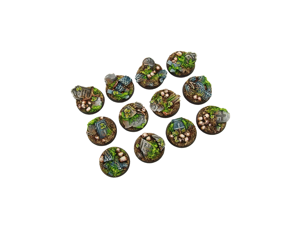 Graveyard Bases, Round 25mm (X5)