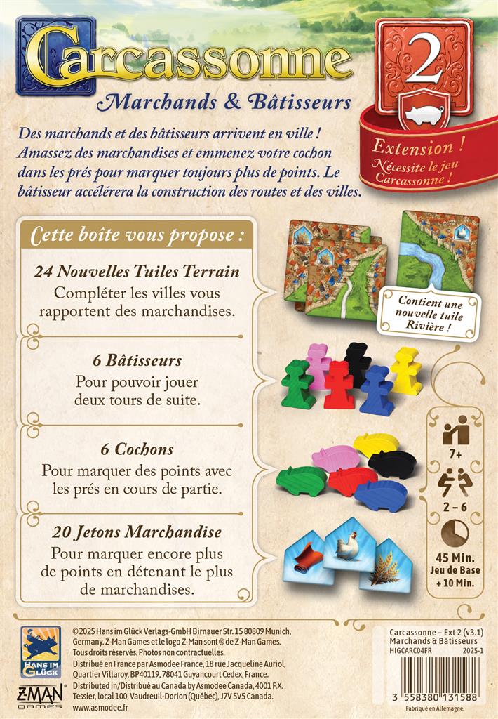 Carcassonne : Marchands et Bâtisseurs 2025