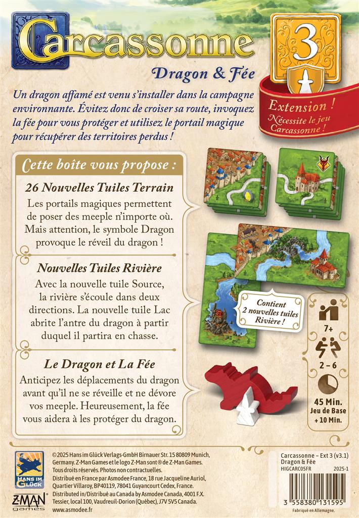 Carcassonne : Dragon et Fée 2025