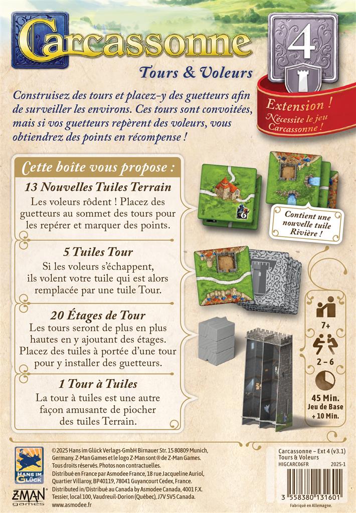 Carcassonne : Tours et Voleurs 2025